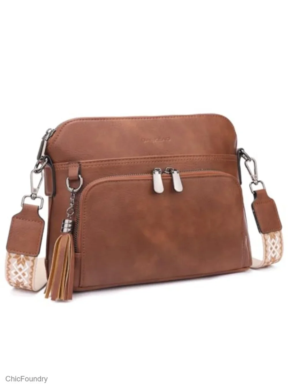 Quilted Crossbody Bags for Women Faux Leather Vegan Purse with Wide Strap Travel